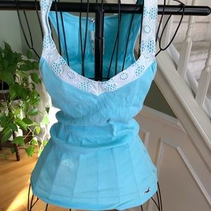 Hollister medium blue tank top